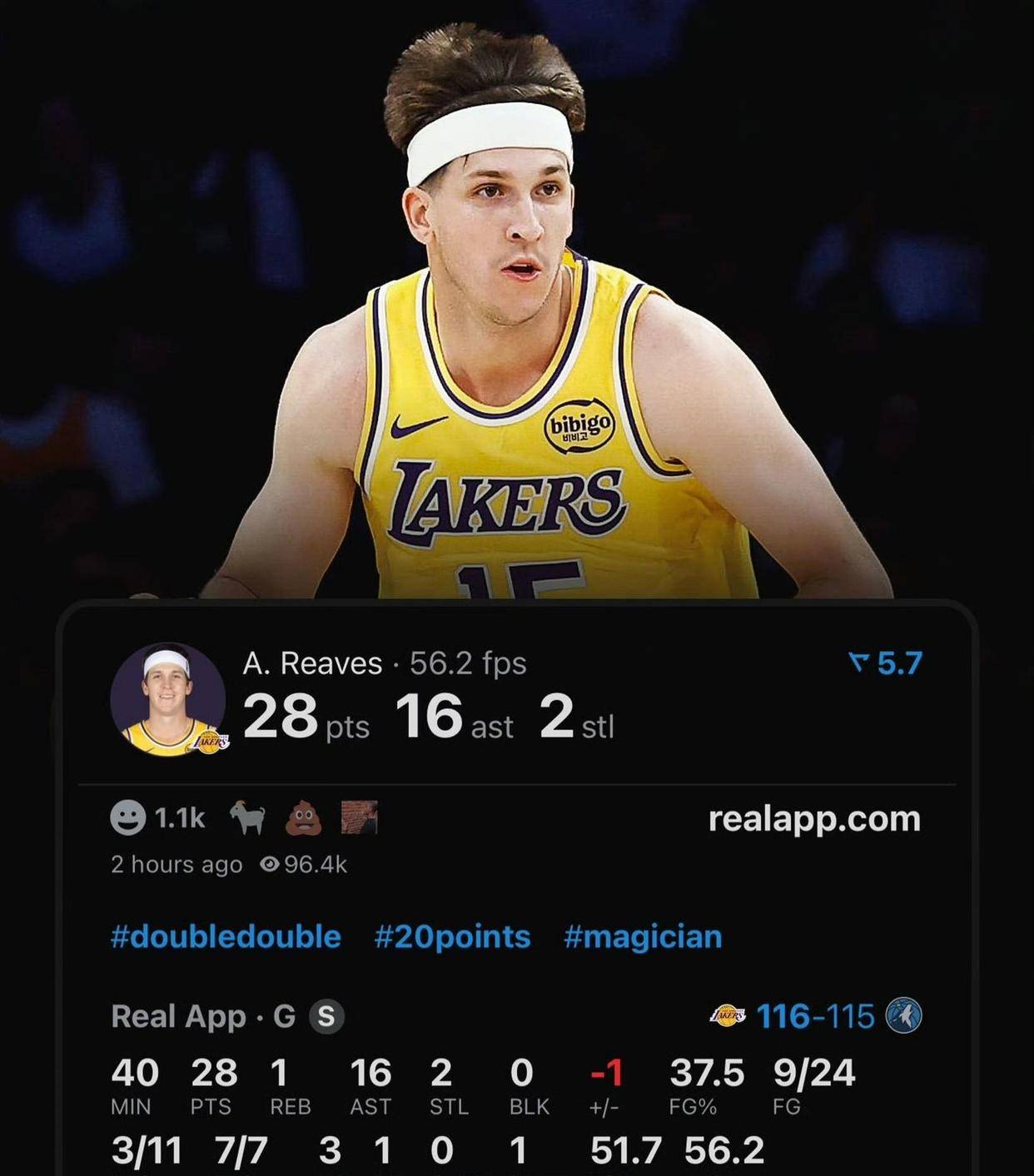 28+16!里夫斯压哨绝杀,湖人何去何从?