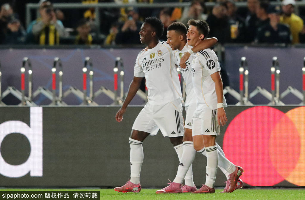 欧冠-姆巴佩戴帽库尔图瓦献助攻 皇马客场5-0阿拉木图凯拉特