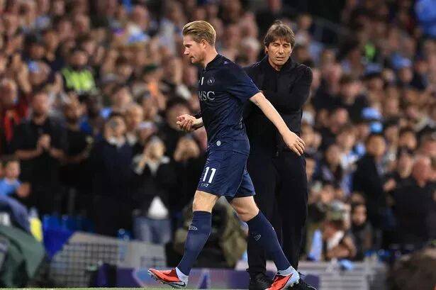 误会解除!德布劳内欧冠助攻双响 赛后亲承与孔蒂没有矛盾