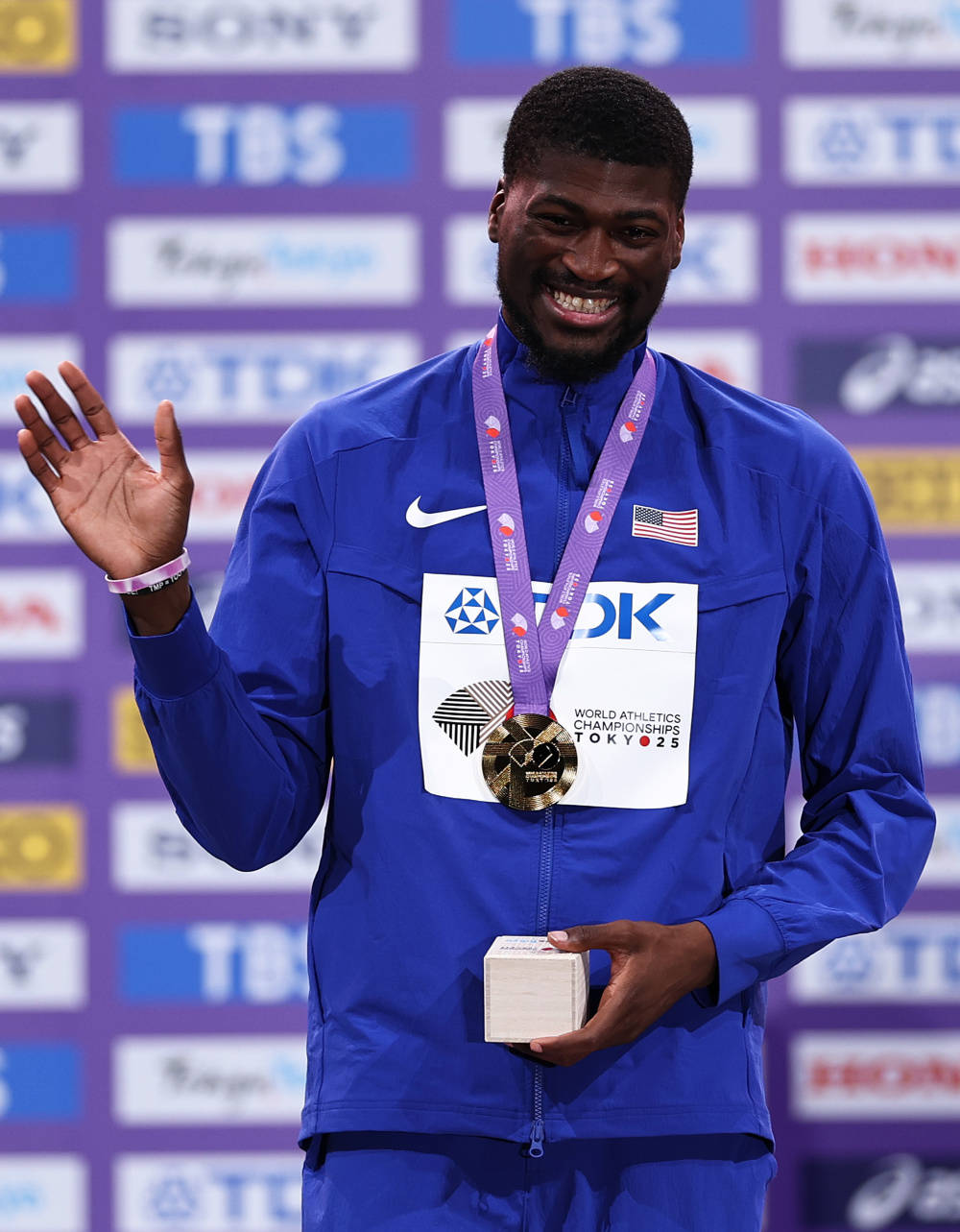 男子110米栏颁奖仪式