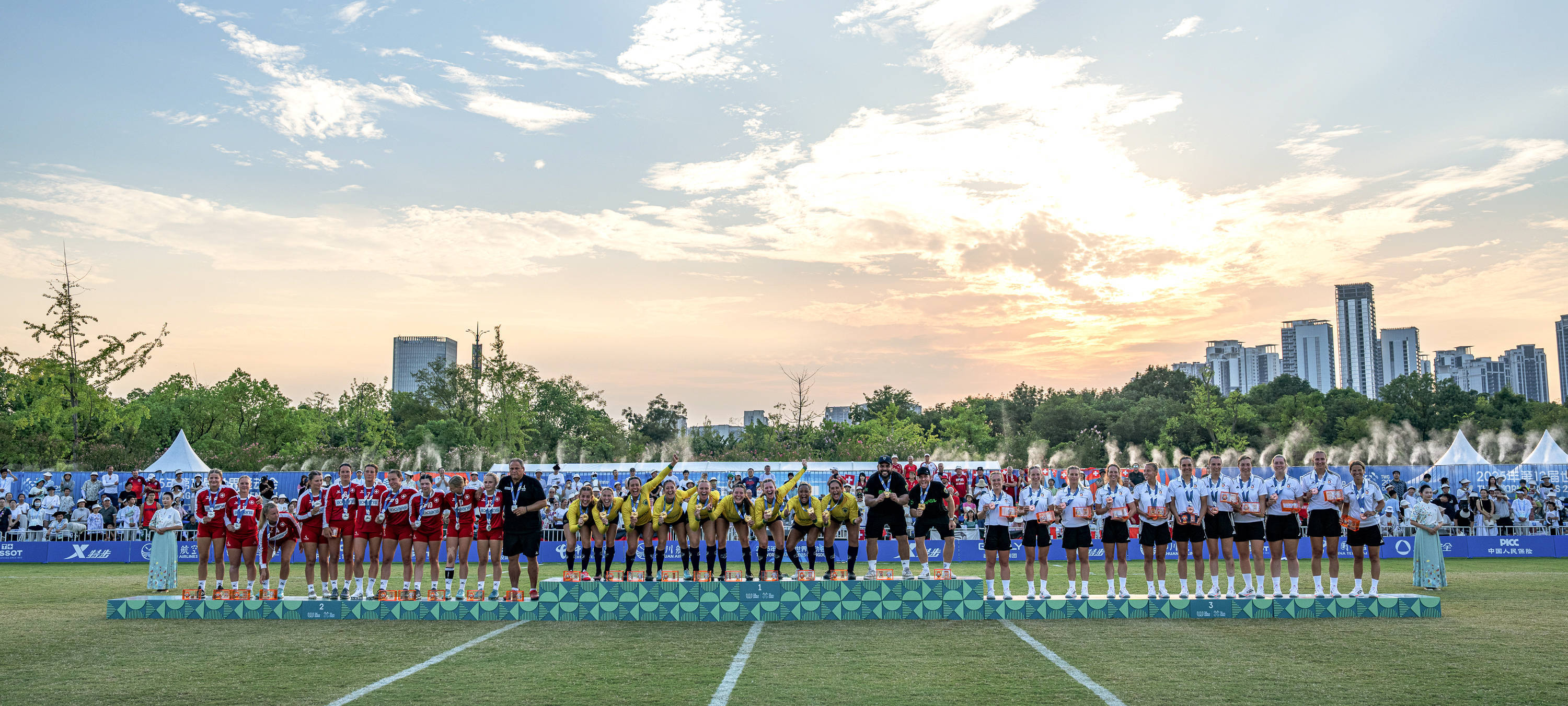 (成都世运会)浮士德球——女子颁奖仪式举行