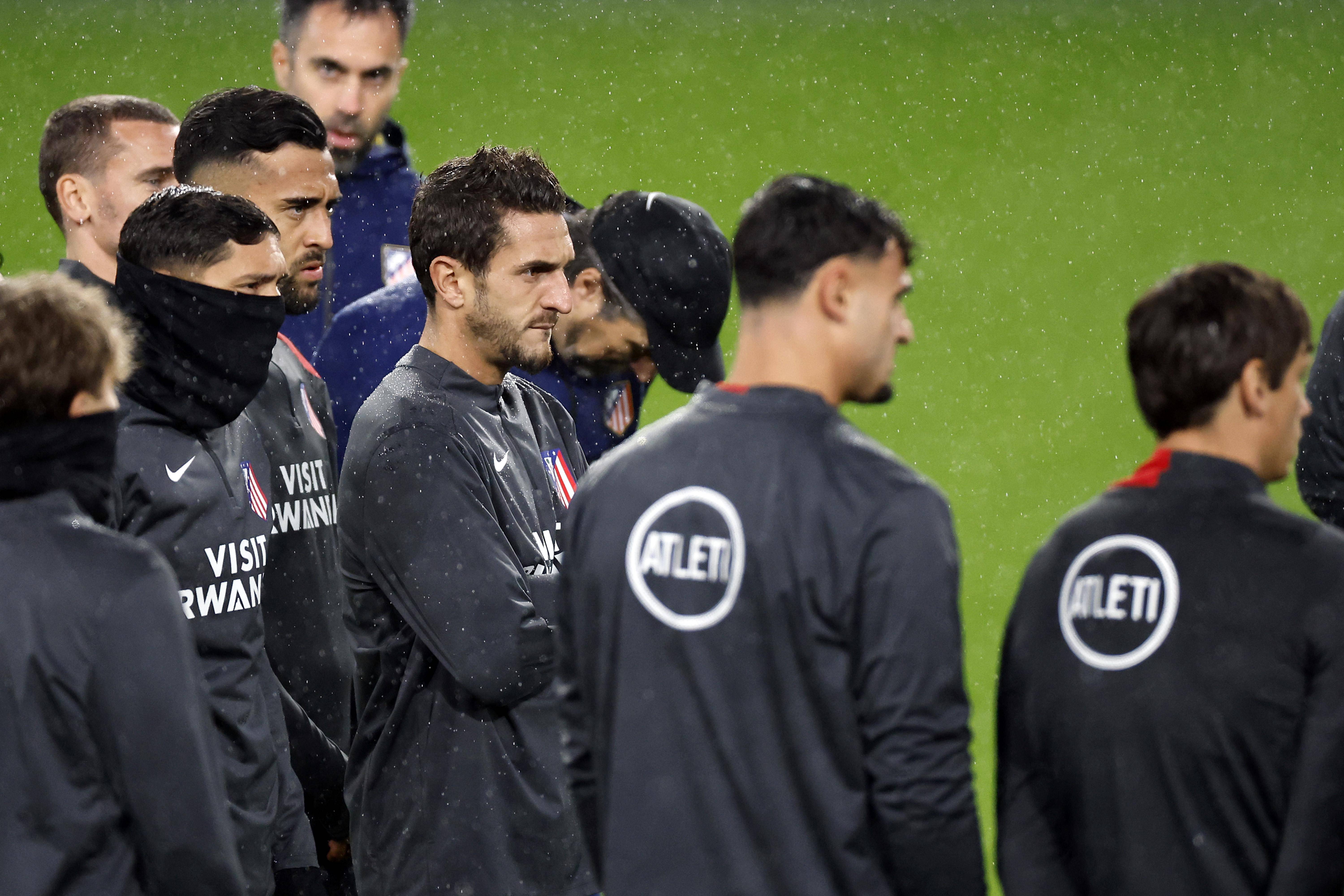 (外代二线)足球——欧冠联赛:马竞赛前备战