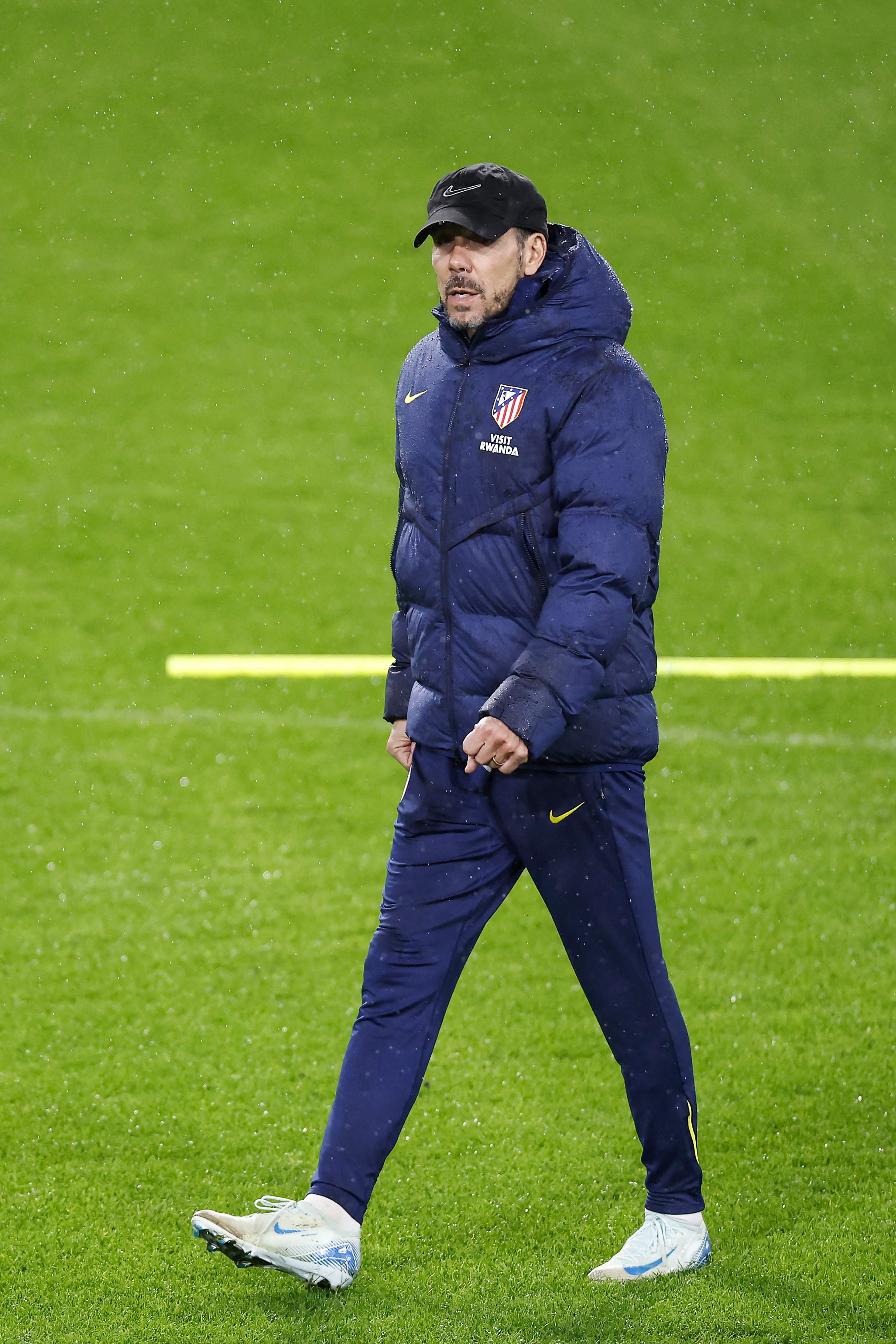 (外代二线)足球——欧冠联赛:马竞赛前备战